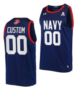 Custom Navy Midshipmen 2022 Fly Navy Usmc Semper Fi Navy Jersey