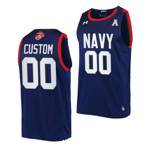 Custom Navy Midshipmen 2022 Fly Navy Usmc Semper Fi Navy Jersey