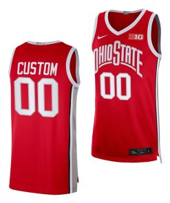 Custom Ohio State Buckeyes Alumni Basketball Jersey 2022-23 Red