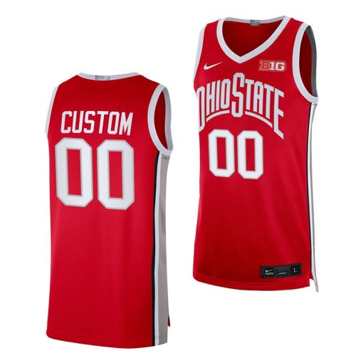 Custom Ohio State Buckeyes Alumni Basketball Jersey 2022-23 Red