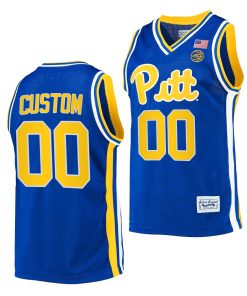 Custom Pitt Panthers Retro Basketball Classic Jersey Royal