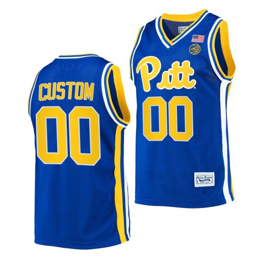 Custom Pitt Panthers Retro Basketball Classic Jersey Royal