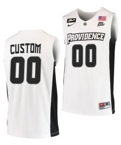 Custom Providence Friars 2021-22 College Basketball Blm White Jersey