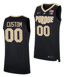 Custom Purdue Boilermakers 2021-22 College Basketball Alumni Black Jersey