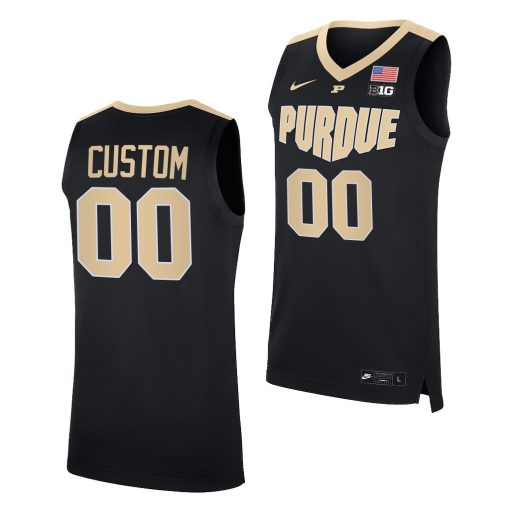 Custom Purdue Boilermakers 2021 22 College Basketball Alumni Black Jersey