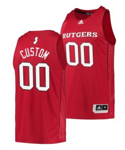 Custom Rutgers Scarlet Knights College Basketball Scarlet Jersey 2022