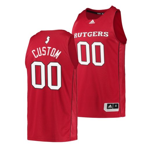 Custom Rutgers Scarlet Knights College Basketball Scarlet Jersey 2022