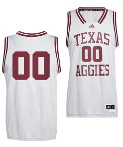 Custom Texas Aggies 2022 Reverse Retro College Basketball White Jersey
