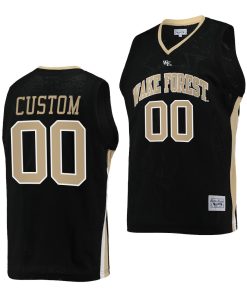 Custom Wake Forest Demon Deacons College Basketball Retro Jersey Black