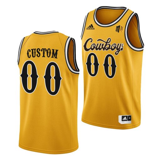 Custom Wyoming Cowboys College Basketball Gold Jersey 2022