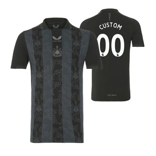 Custom Newcastle United 2022-23 130th Anniversary Jersey Black