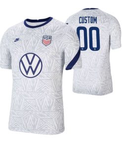 Custom USMNT White 2021 Pre-Match Jersey