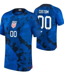 Custom USMNT National Team 2022-23 Away Jersey Blue