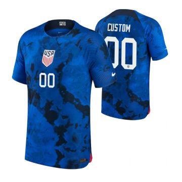 Custom USMNT National Team 2022-23 Away Jersey Blue