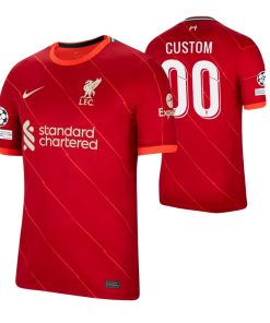 Custom Liverpool 2022 UEFA Champions League Red Home Jersey