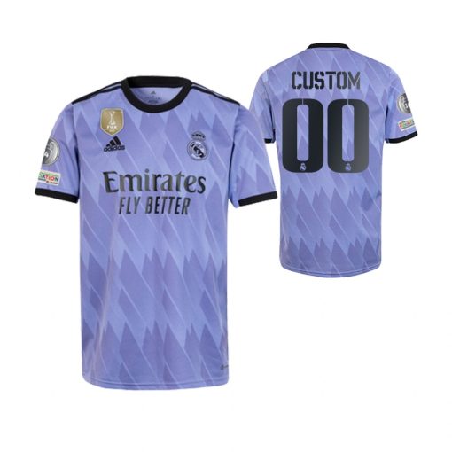 Custom Real Madrid 8th Club World Cup Champions Purple Jersey