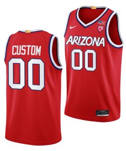 Custom Arizona Wildcats Red College Basketball Jersey 2022-23