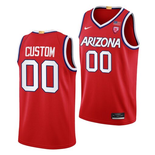 Custom Arizona Wildcats Red College Basketball Jersey 2022-23