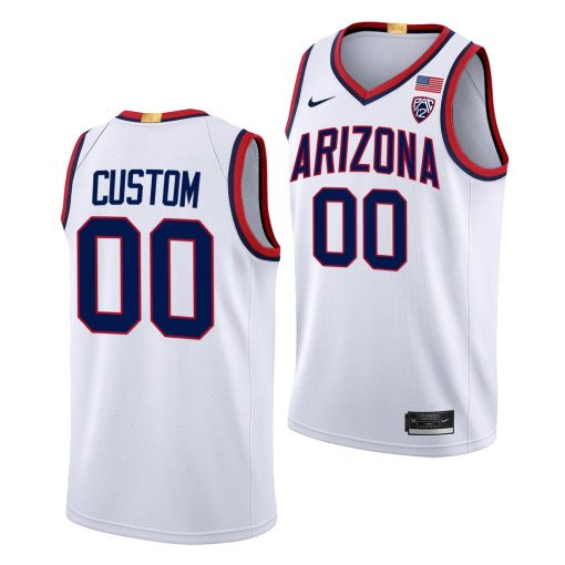 Custom Arizona Wildcats White Limited Basketball Jersey 2022-23