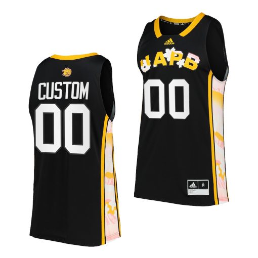 Custom Arkansas Pine Bluff Golden Lions Black Honoring Black Excellence Jersey Basketball