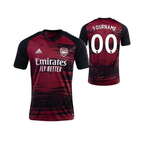 Custom Arsenal Red Pre-match Training Jersey