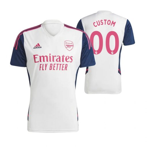 Custom Arsenal White Training Condivo Jersey