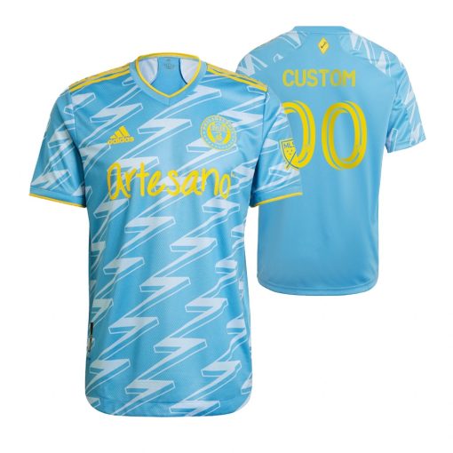 Custom Philadelphia Union 2021-22 Away Blue Jersey