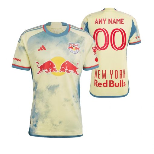 Custom New York Red Bulls 2023 Away Yellow Jersey