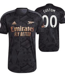 Custom Arsenal 2022-23 Away Black Jersey