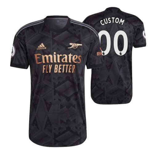 Custom Arsenal 2022-23 Away Black Jersey