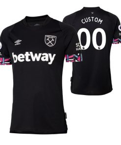 Custom West Ham United 2022-23 Away Black Jersey