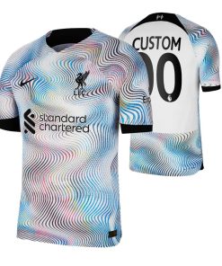 Custom Liverpool 2022-23 Away White Jersey