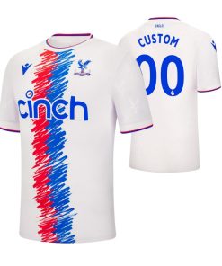 Custom Crystal Palace 2022-23 Away White Jersey