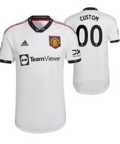 Custom Manchester United 2022-23 Away White Jersey