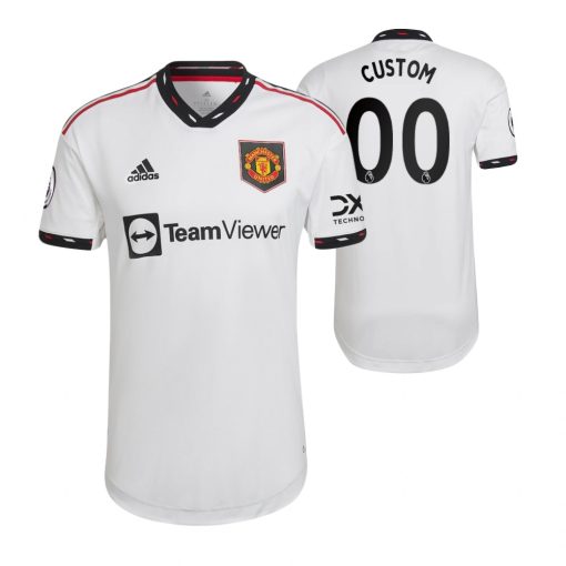 Custom Manchester United 2022-23 Away White Jersey