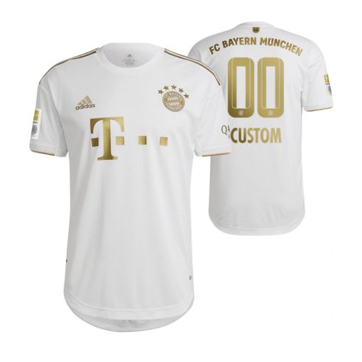 Custom Bayern Munich 2022-23 Away White Jersey