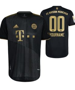 Custom Bayern Munich Black 2021-22 Away Jersey