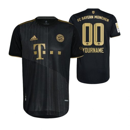 Custom Bayern Munich Black 2021-22 Away Jersey