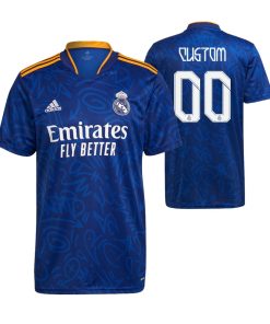 Custom Real Madrid 2021-22 Away Jersey Blue