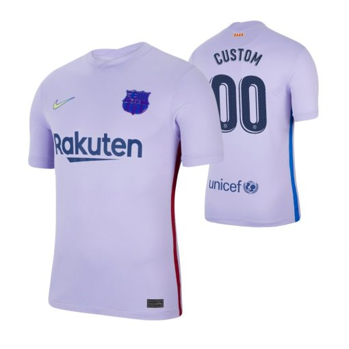 Custom Barcelona 2021-22 Away Jersey Purple