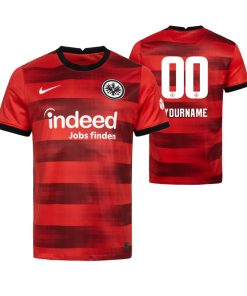Custom Eintracht Frankfurt 2021-22 Away Jersey Red