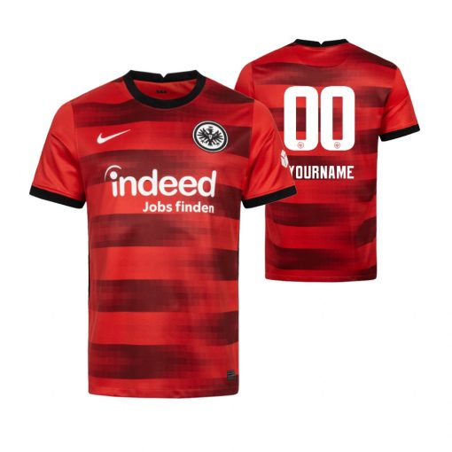 Custom Eintracht Frankfurt 2021-22 Away Jersey Red