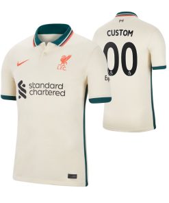 Custom Liverpool 2021-22 Away Jersey Tan