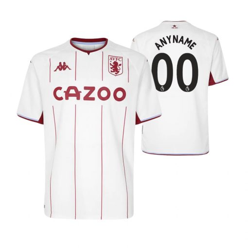 Custom Aston Villa 2021-22 Away Jersey White