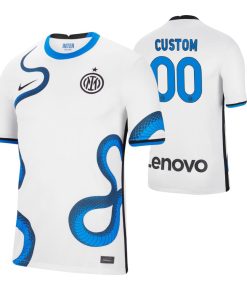 Custom Inter Milan 2021-22 Away Jersey White