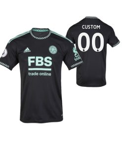 Custom Leicester City 2022-23 Away Jersey Black