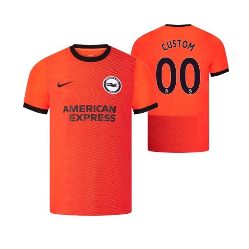 Custom Brighton and Hove Albion 2022-23 Away Jersey Crimson