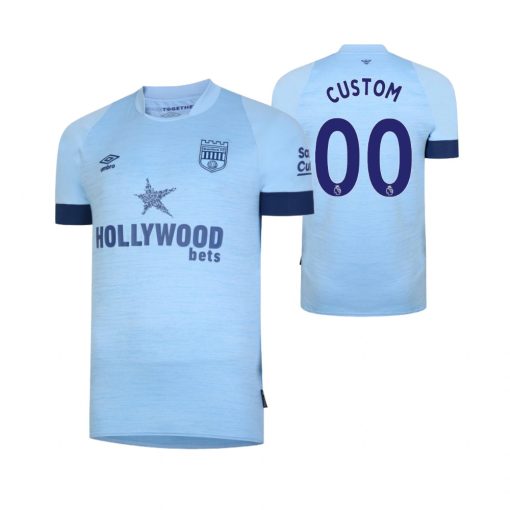 Custom Brentford 2022-23 Away Jersey Light Blue