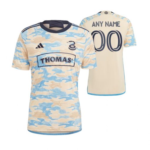 Custom Philadelphia Union 2023 Away Jersey Tan