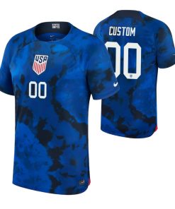 Custom USMNT National Team Blue 2022-23 Away Jersey